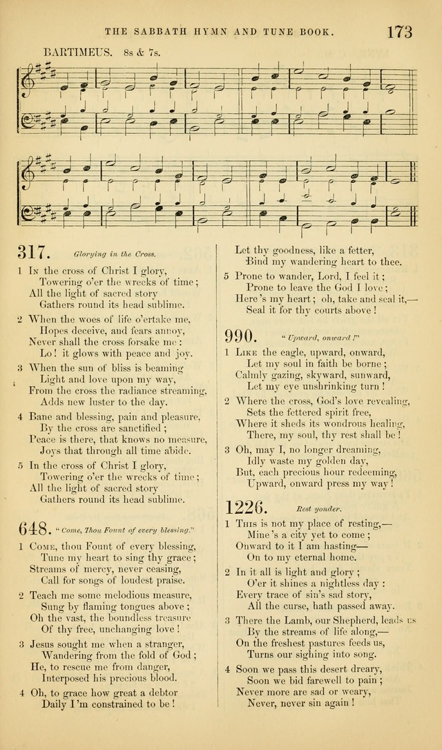 The Sabbath Hymn and Tune Book: for the service of song in the house of  the Lord page 175