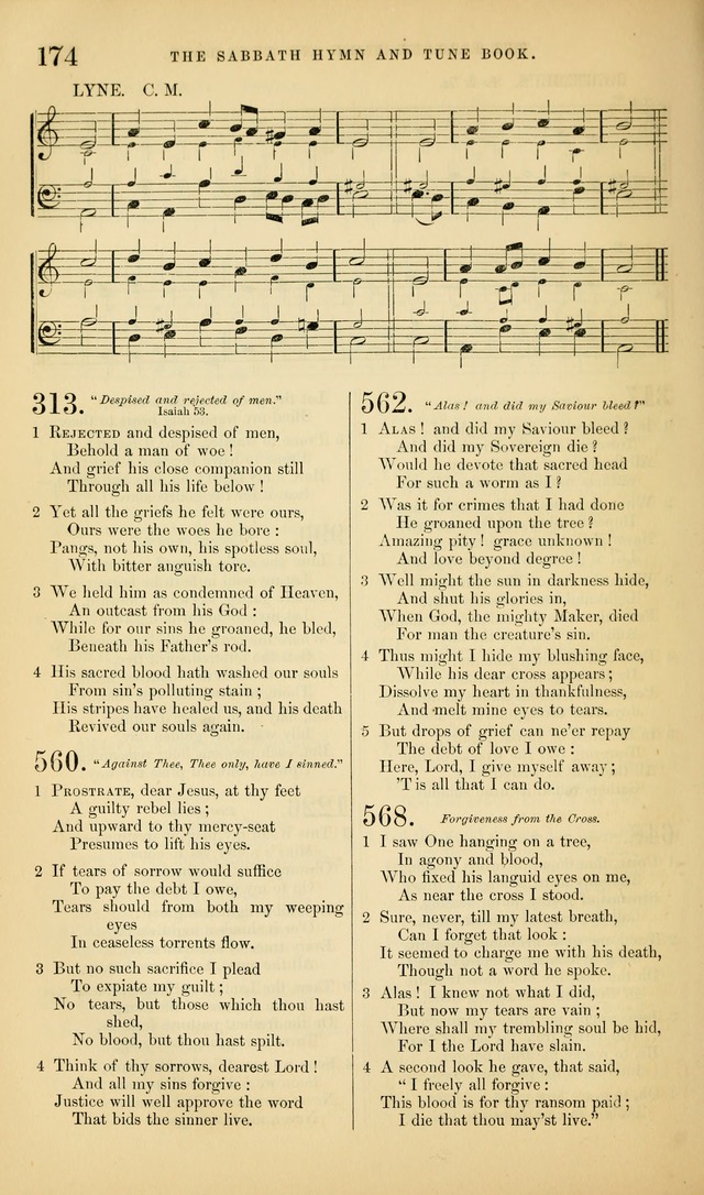 The Sabbath Hymn and Tune Book: for the service of song in the house of  the Lord page 176