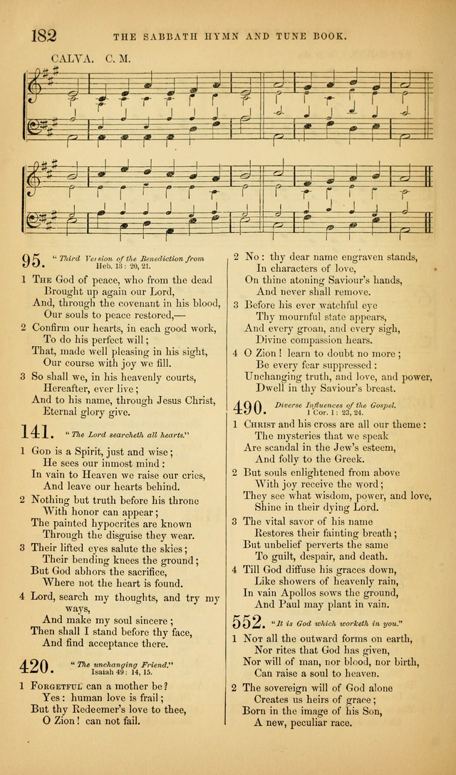 The Sabbath Hymn and Tune Book: for the service of song in the house of  the Lord page 184