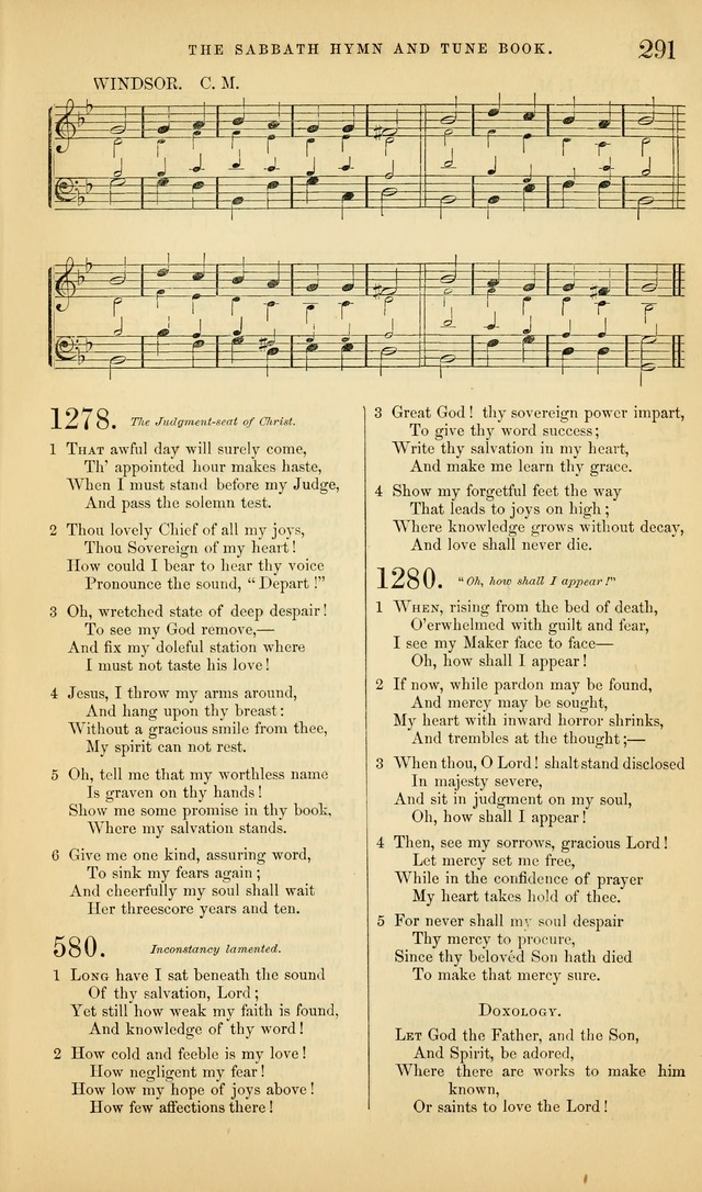 The Sabbath Hymn and Tune Book: for the service of song in the house of  the Lord page 293