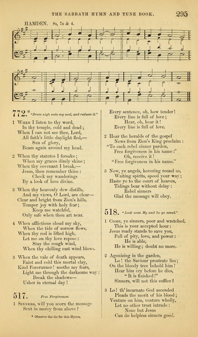 The Sabbath Hymn and Tune Book: for the service of song in the house of  the Lord page 297