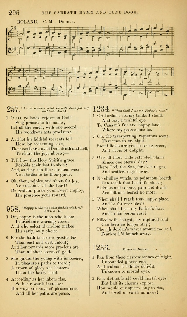 The Sabbath Hymn and Tune Book: for the service of song in the house of  the Lord page 298