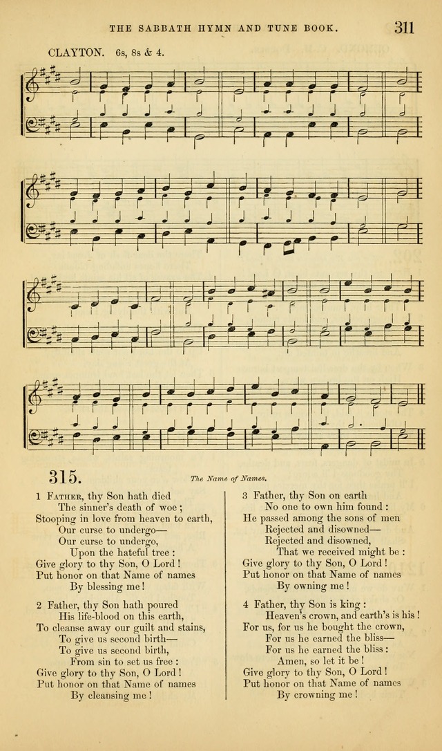 The Sabbath Hymn and Tune Book: for the service of song in the house of  the Lord page 313