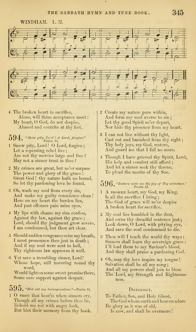The Sabbath Hymn and Tune Book: for the service of song in the house of  the Lord page 347