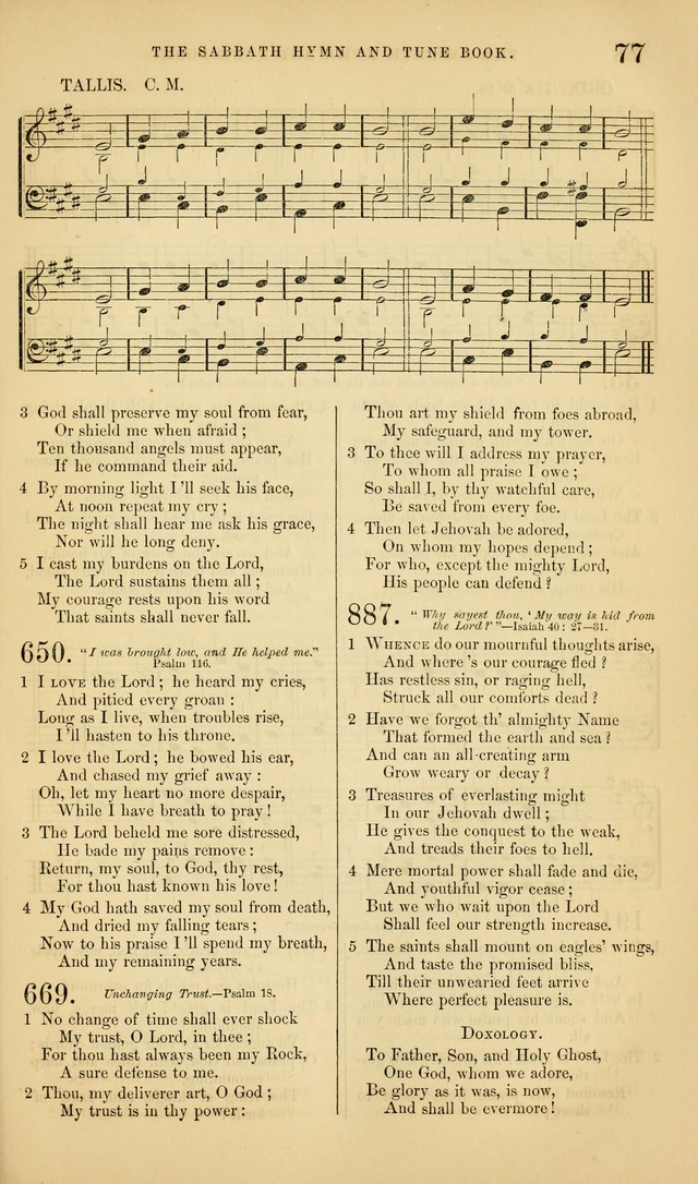 The Sabbath Hymn and Tune Book: for the service of song in the house of  the Lord page 79