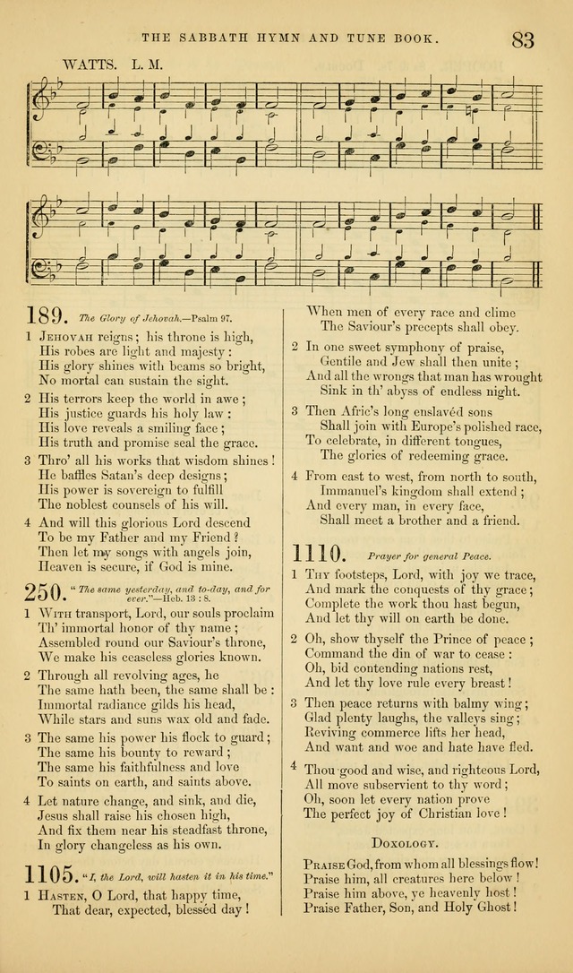 The Sabbath Hymn and Tune Book: for the service of song in the house of  the Lord page 85