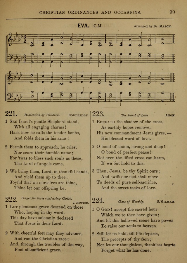 Social Hymns and Tunes, for the Conference and Prayer Meeting, and the Home with services and prayers page 95