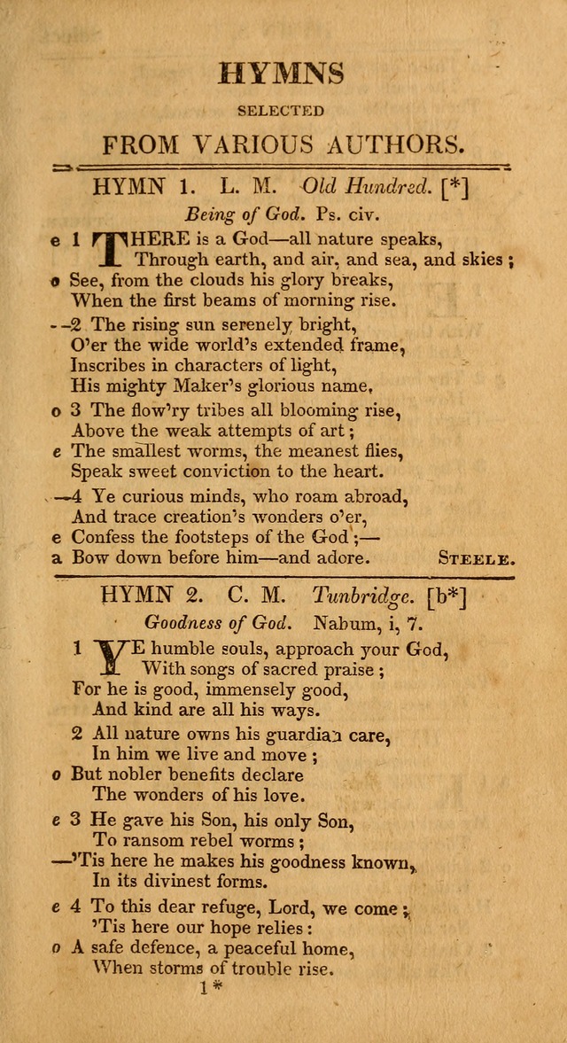 Select Hymns: the third part of Christian Psalmody; with directions for musical expression (Stereotype ed.) page 5