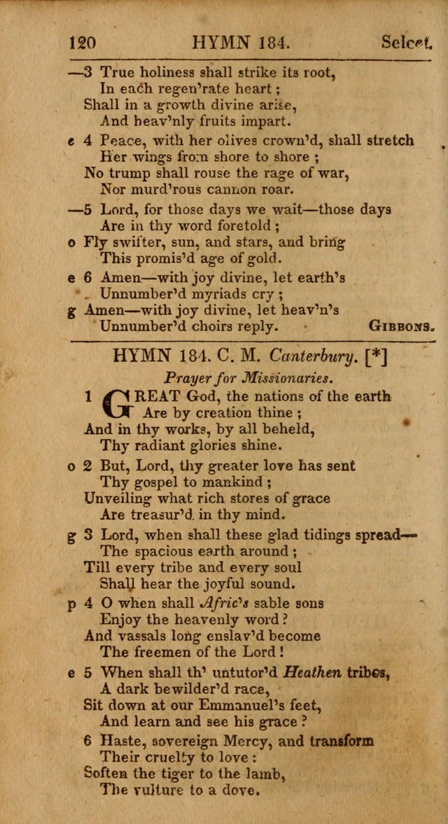 Select Hymns, The Third Part of Christian Psalmody. 3rd ed. page 120