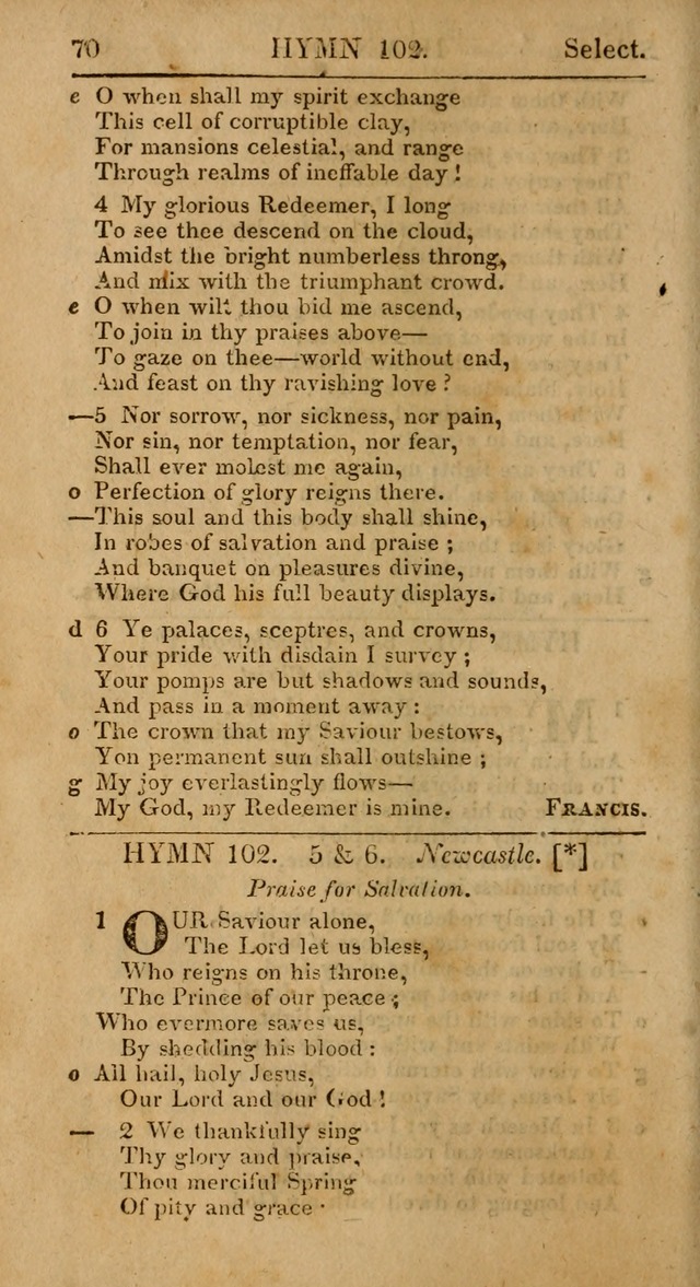 Select Hymns, The Third Part of Christian Psalmody. 3rd ed. page 70