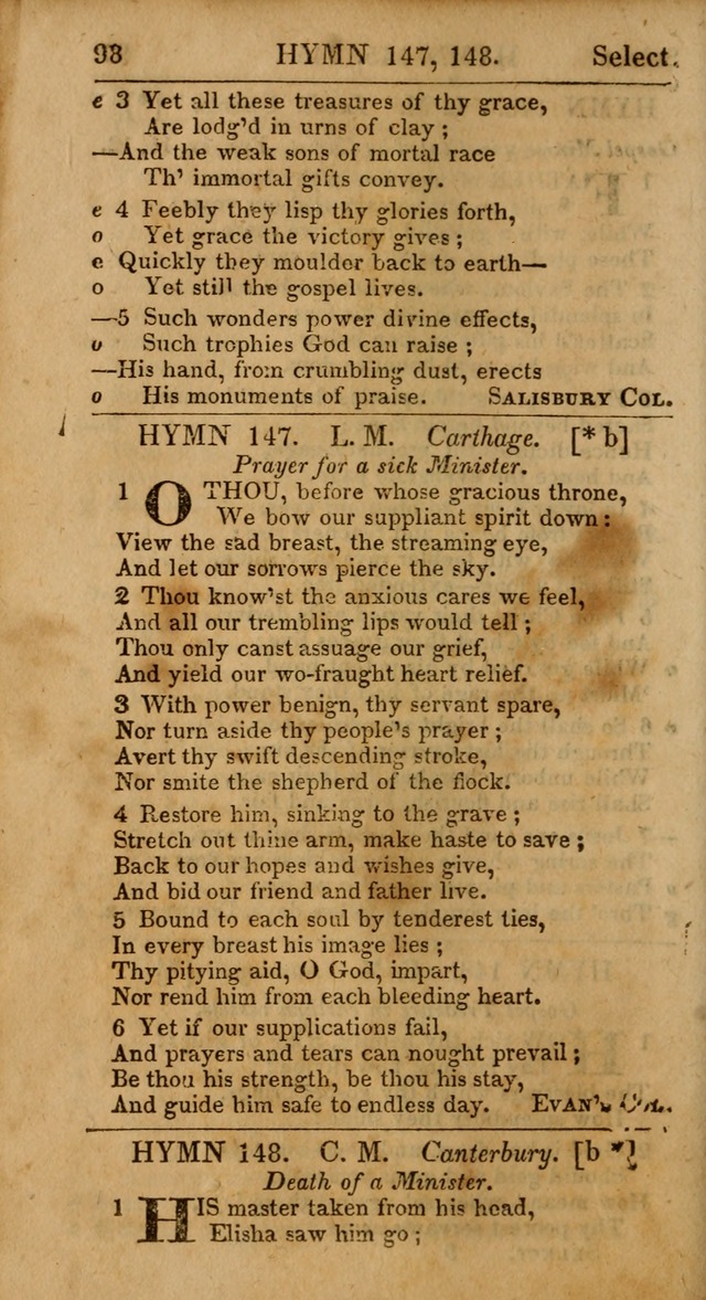 Select Hymns, The Third Part of Christian Psalmody. 3rd ed. page 98