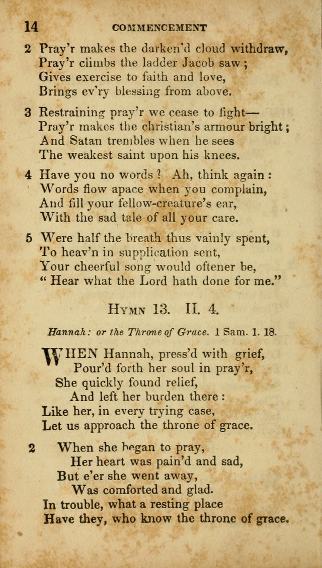 A Selection of Hymns for the Use of Social Religious Meetings and for Private Devotions. 7th ed. page 14