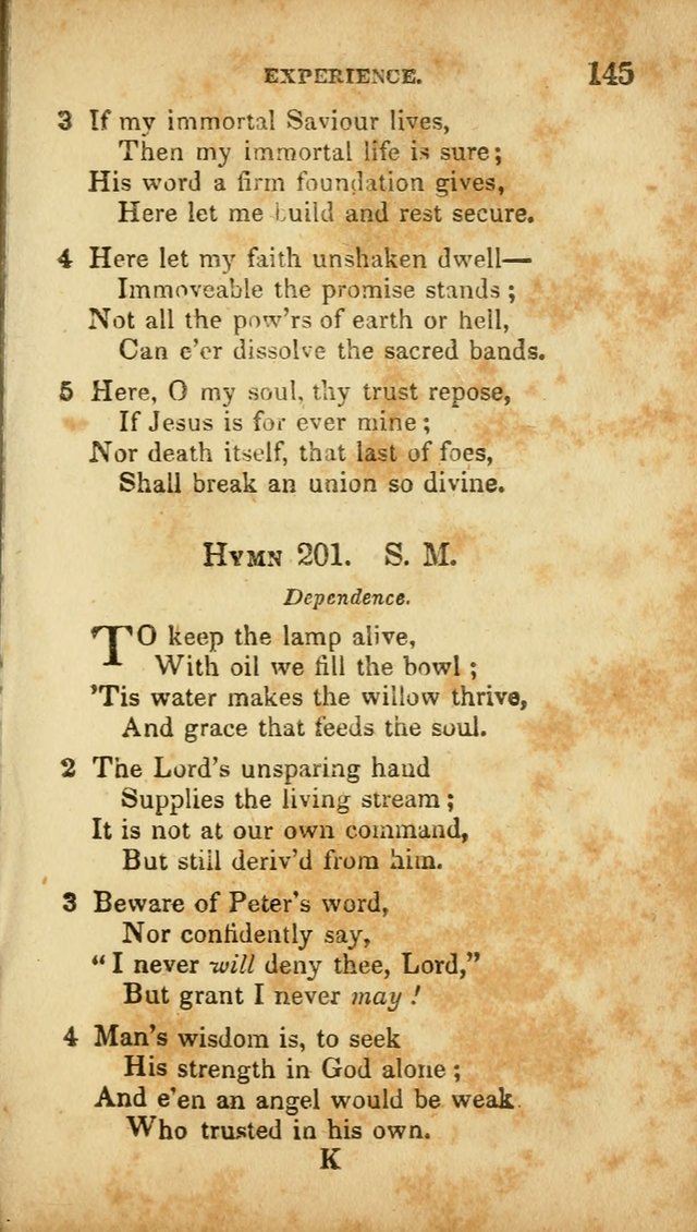 A Selection of Hymns for the Use of Social Religious Meetings and for Private Devotions. 7th ed. page 145