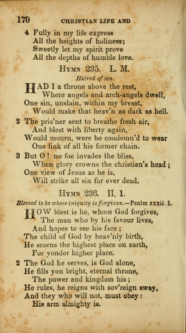 A Selection of Hymns for the Use of Social Religious Meetings and for Private Devotions. 7th ed. page 170