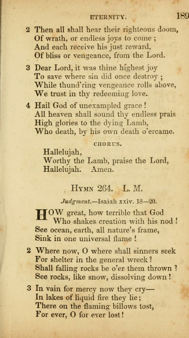 A Selection of Hymns for the Use of Social Religious Meetings and for Private Devotions. 7th ed. page 189