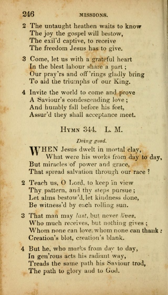 A Selection of Hymns for the Use of Social Religious Meetings and for Private Devotions. 7th ed. page 246
