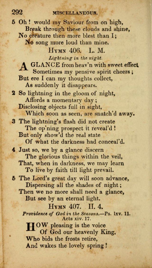 A Selection of Hymns for the Use of Social Religious Meetings and for Private Devotions. 7th ed. page 292