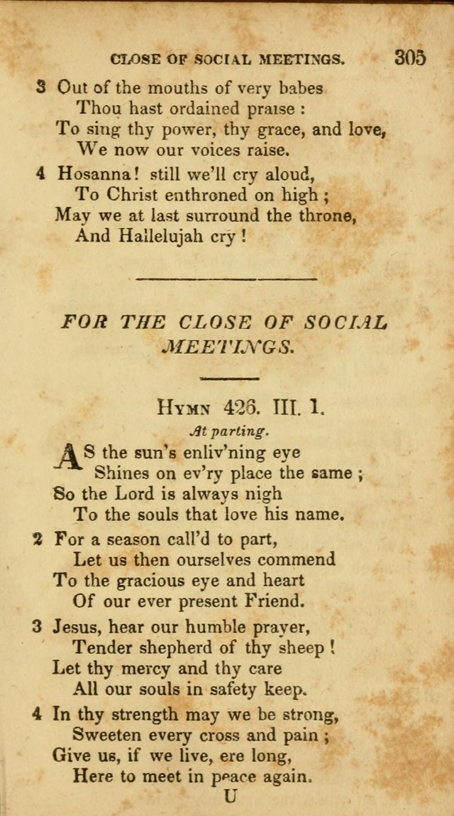 A Selection of Hymns for the Use of Social Religious Meetings and for Private Devotions. 7th ed. page 305
