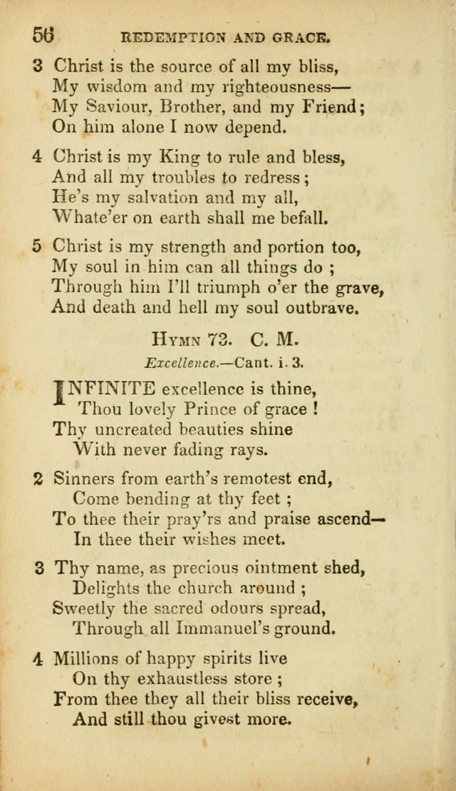 A Selection of Hymns for the Use of Social Religious Meetings and for Private Devotions. 7th ed. page 56