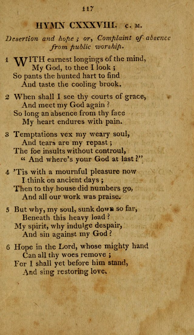 A Selection of Hymns, from Various Authors, Supplementary for the Use of Christians. 1st ed. page 122