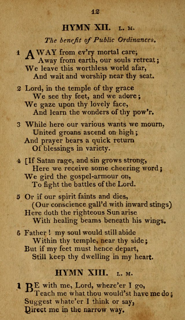 A Selection of Hymns, from Various Authors, Supplementary for the Use of Christians. 1st ed. page 17