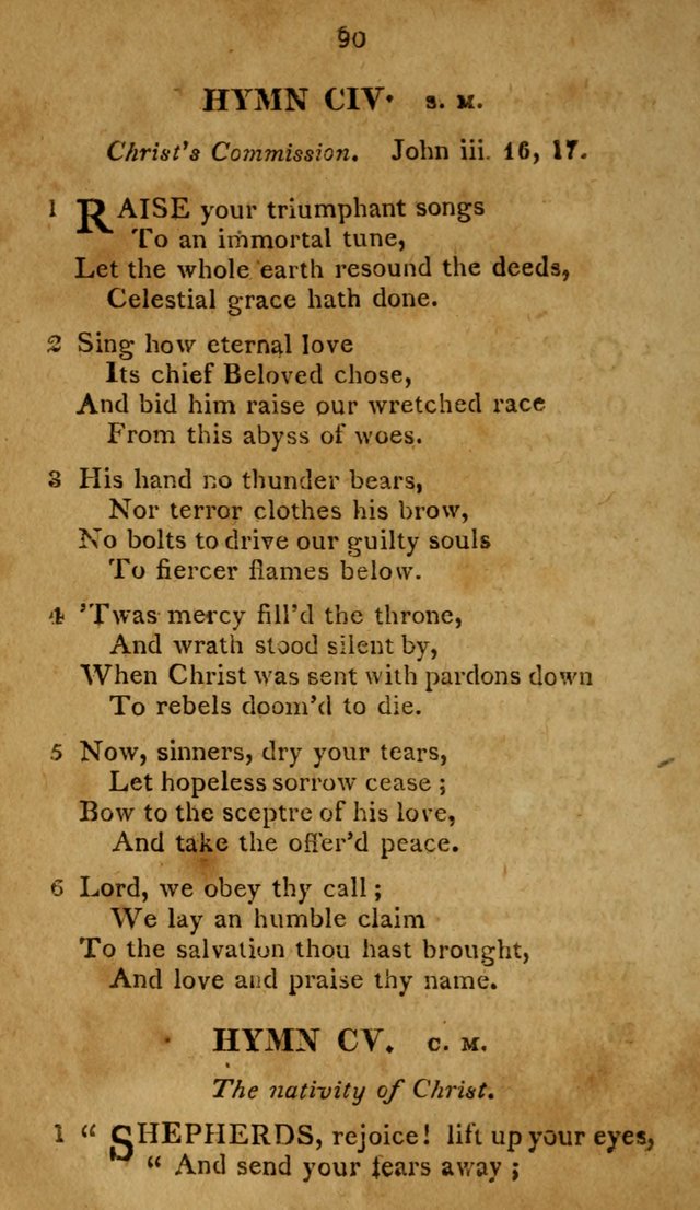 A Selection of Hymns, from Various Authors, Supplementary for the Use of Christians. 1st ed. page 95