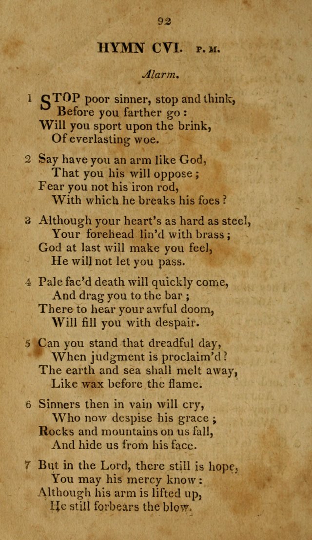 A Selection of Hymns, from Various Authors, Supplementary for the Use of Christians. 1st ed. page 97