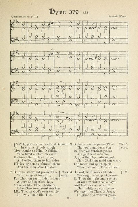 The Scottish Hymnal: (Appendix incorporated) with tunes for use in churches page 483
