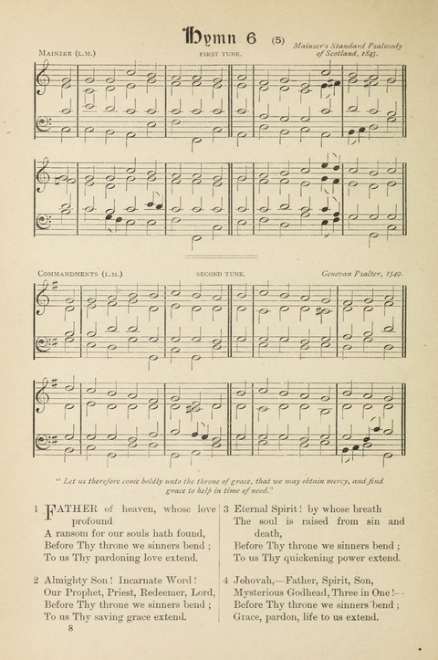 The Scottish Hymnal: (Appendix incorporated) with tunes for use in churches page 8