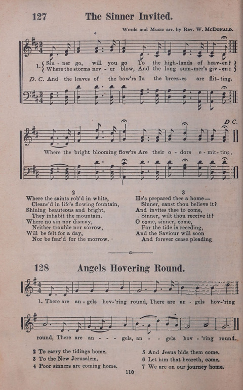 Songs of Joy and Gladness with Supplement page 110