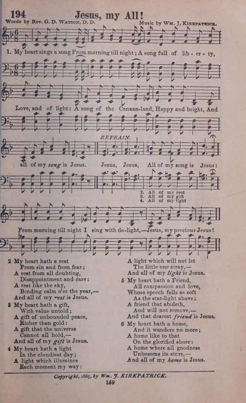 Songs of Joy and Gladness with Supplement page 157