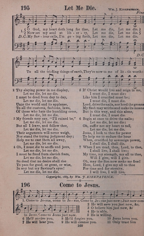 Songs of Joy and Gladness with Supplement page 158