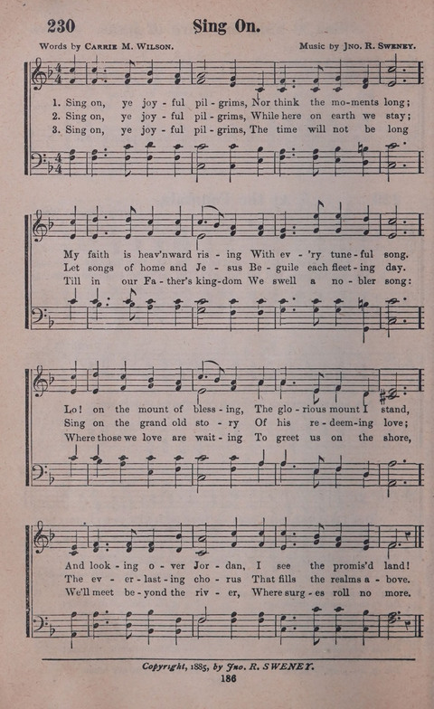 Songs of Joy and Gladness with Supplement page 184