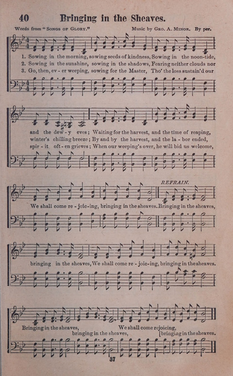 Songs of Joy and Gladness with Supplement page 37