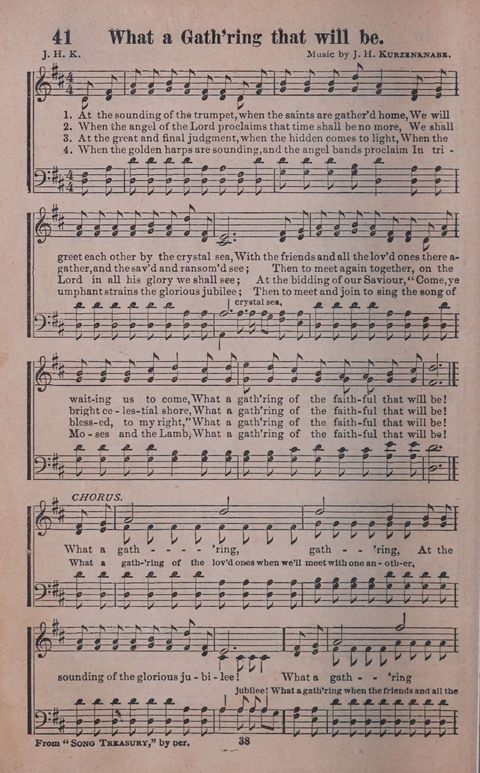 Songs of Joy and Gladness with Supplement page 38