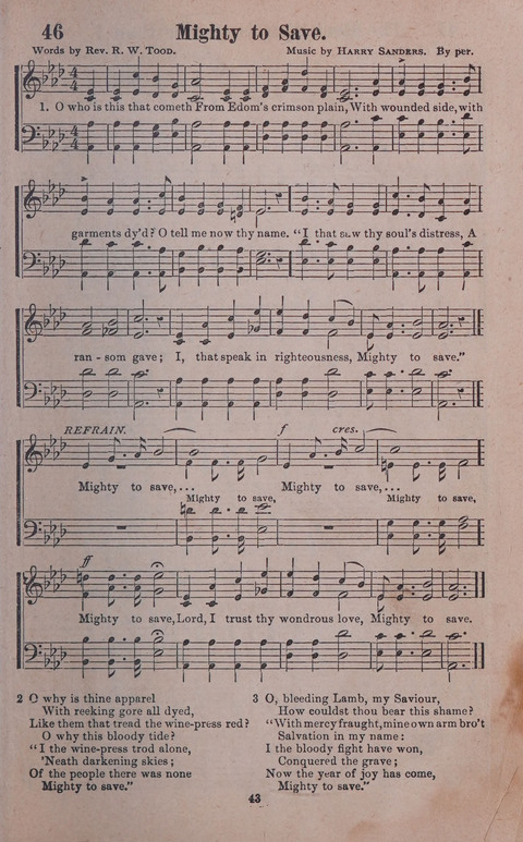 Songs of Joy and Gladness with Supplement page 43