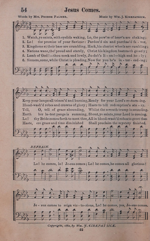 Songs of Joy and Gladness with Supplement page 52