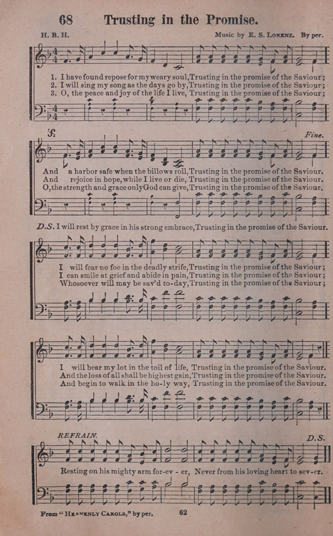 Songs of Joy and Gladness with Supplement page 62