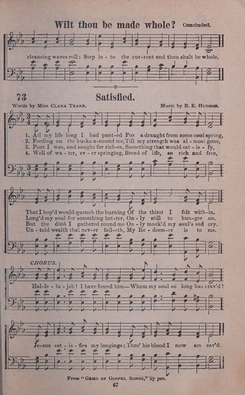 Songs of Joy and Gladness with Supplement page 67