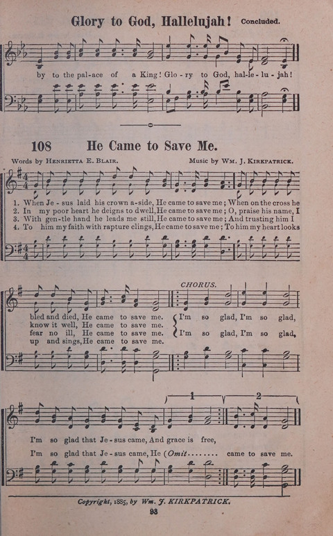 Songs of Joy and Gladness with Supplement page 93