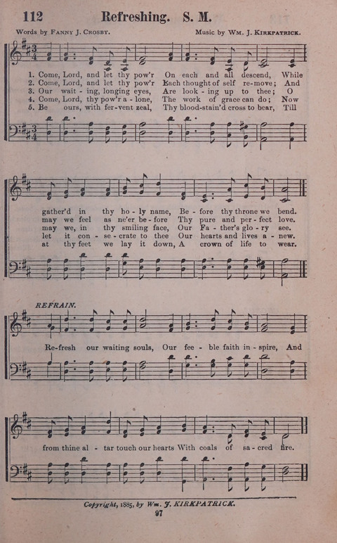 Songs of Joy and Gladness with Supplement page 97