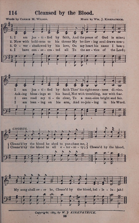 Songs of Joy and Gladness with Supplement page 99