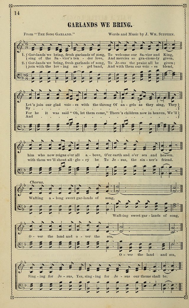 Sparkling Jewels for the Sunday School: a new collection of choice music page 14