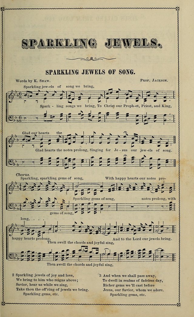 Sparkling Jewels for the Sunday School: a new collection of choice music page 3
