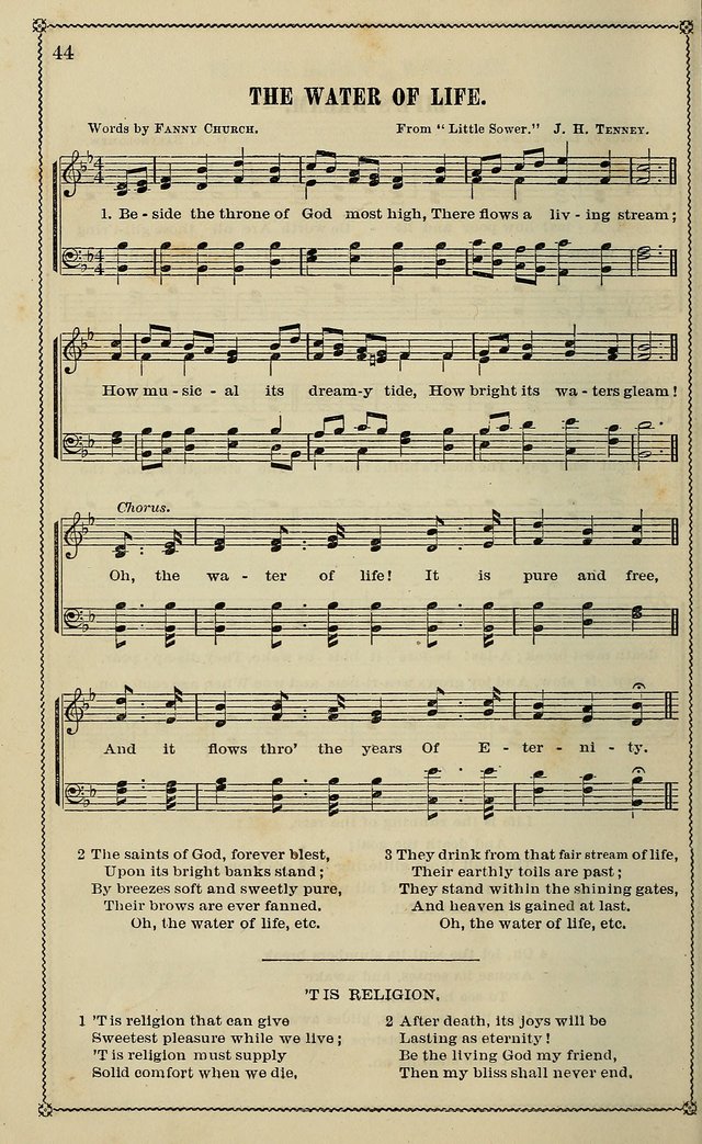 Sparkling Jewels for the Sunday School: a new collection of choice music page 44