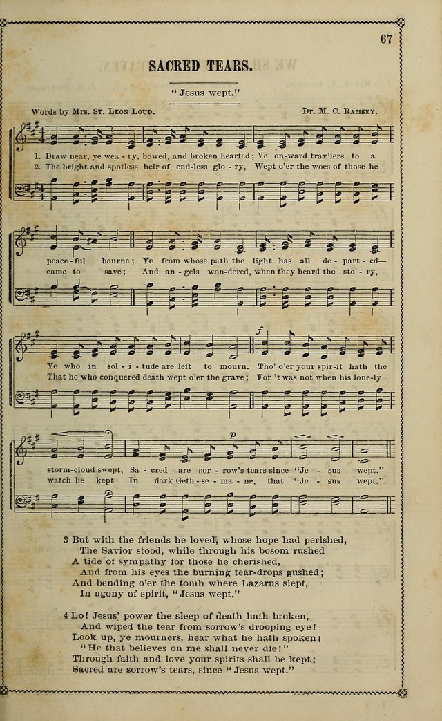 Sparkling Jewels for the Sunday School: a new collection of choice music page 67