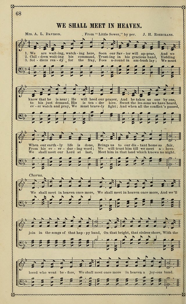 Sparkling Jewels for the Sunday School: a new collection of choice music page 68