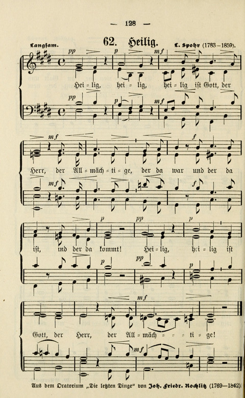 Sammlung Kirchlicher Lieder: für den Gemischten Chor. Liederbuch für Kirche, Schule und Haus page 128