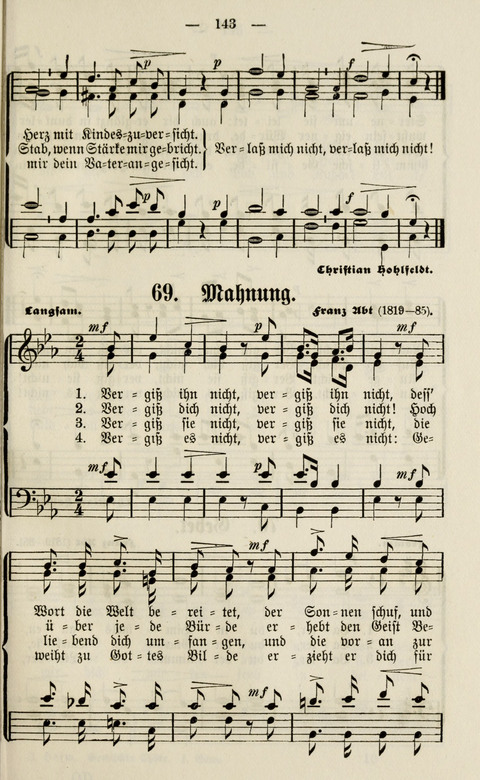 Sammlung Kirchlicher Lieder: für den Gemischten Chor. Liederbuch für Kirche, Schule und Haus page 143