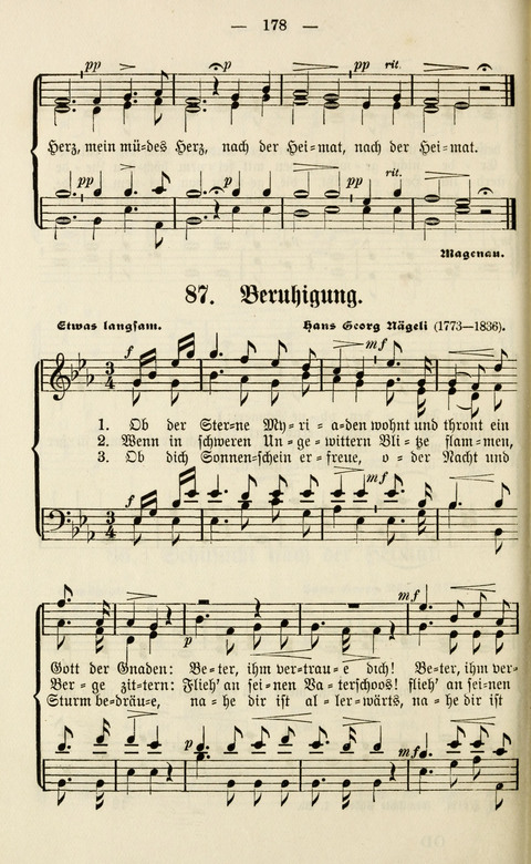 Sammlung Kirchlicher Lieder: für den Gemischten Chor. Liederbuch für Kirche, Schule und Haus page 178